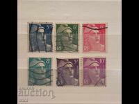 Γαλλία 1945 - 47 Νέα καθημερινά γραμματόσημα