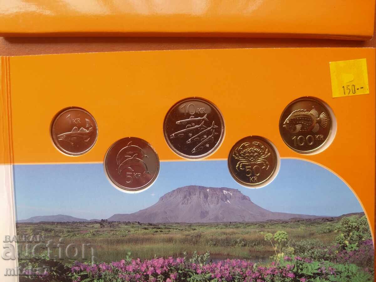 Auction  Set of coins, Iceland, year 2000