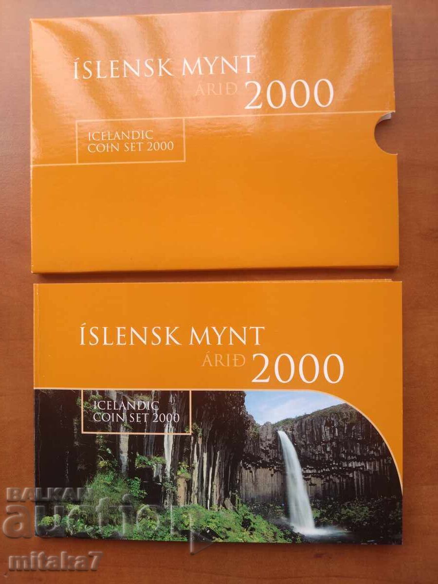 Set de monede, Islanda, anul 2000 Set de monede, Islanda, anul 2000