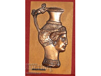 Plachetă de bronz, basorelief, Tezaurul de la Panagyurishte