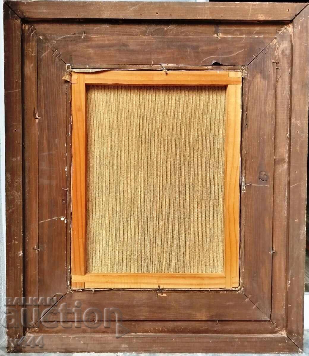 Auction  JOAN SOLER OLD PAINTING, SPANISH ARTIST - HOUSE WITH YARD 1961