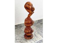 FIGURĂ VECHE DIN LEMN ARTISTIC - CEI TREI YOGI