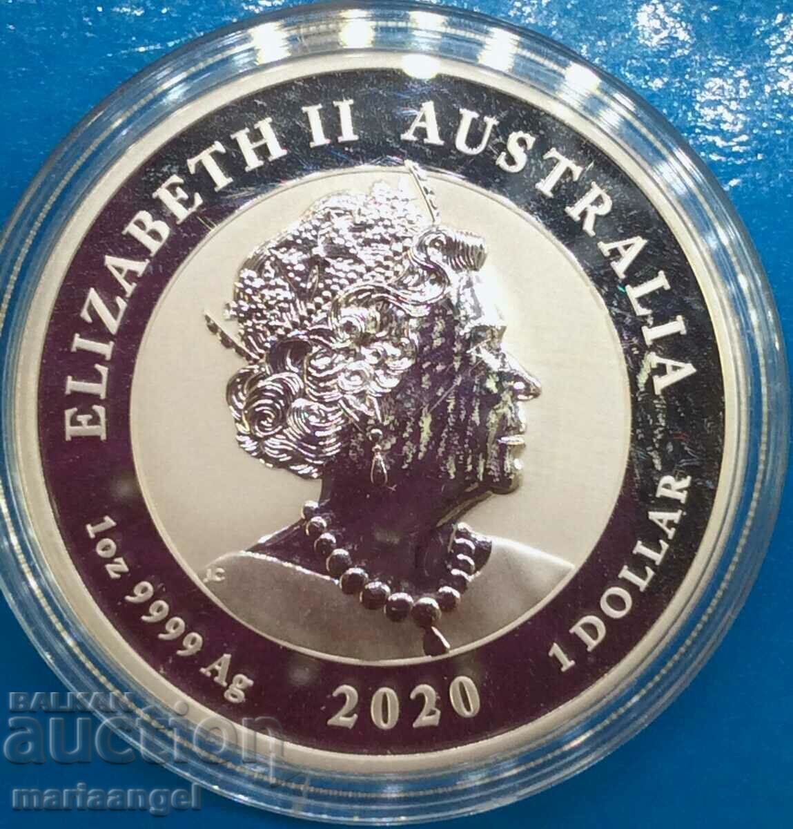 Auction $1 2020 Australia Kuokka UNC PROOF Elizabeth II 1952-22 Auction $1 2020 Australia Kuokka UNC PROOF Elizabeth II 1952-22