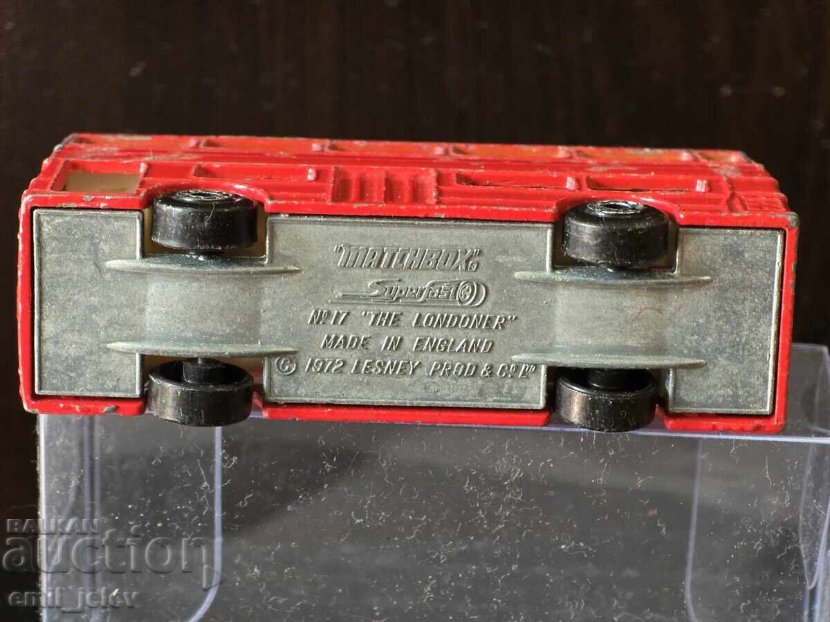 LESNEY MATCHBOX - 17B The Londoner red body 1972-1980 - 6 LESNEY MATCHBOX - 17B The Londoner red body 1972-1980 - 6