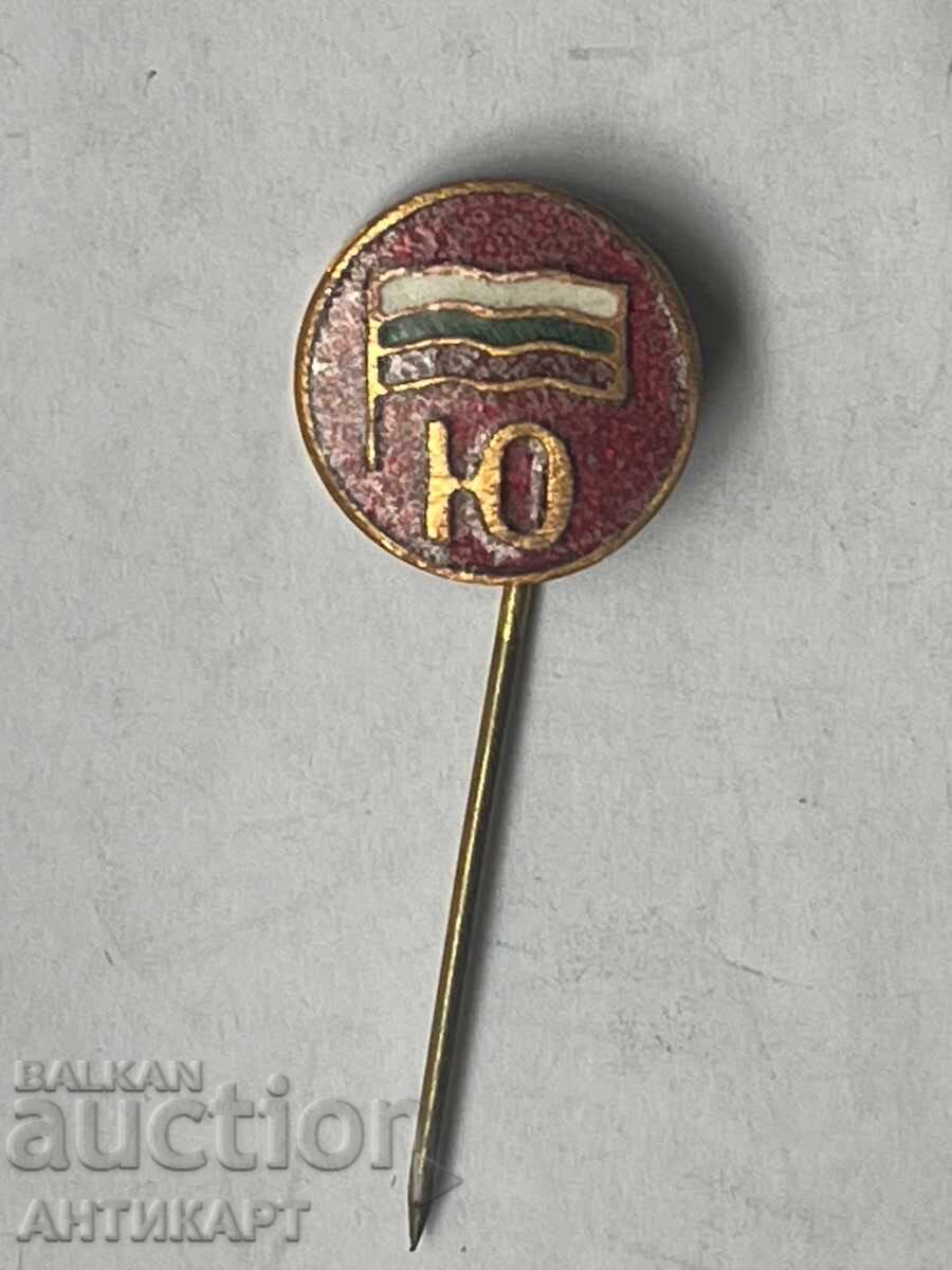 Rare "Yunak" Union Badge Bronze Enamel