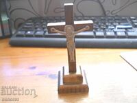 Wooden cross with crucifix