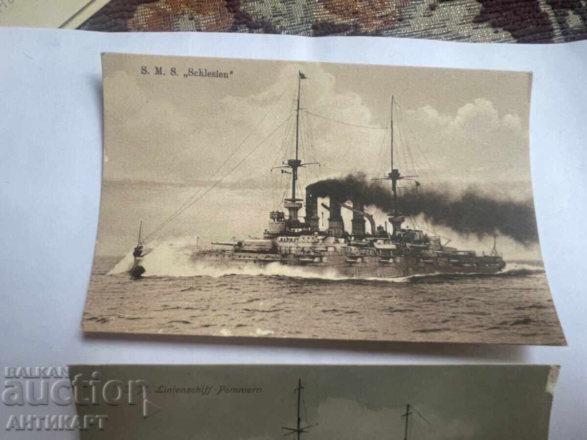 WWI German Navy Battleships Cruisers 3 Postcards with price 16.00 BGN | € 8.18