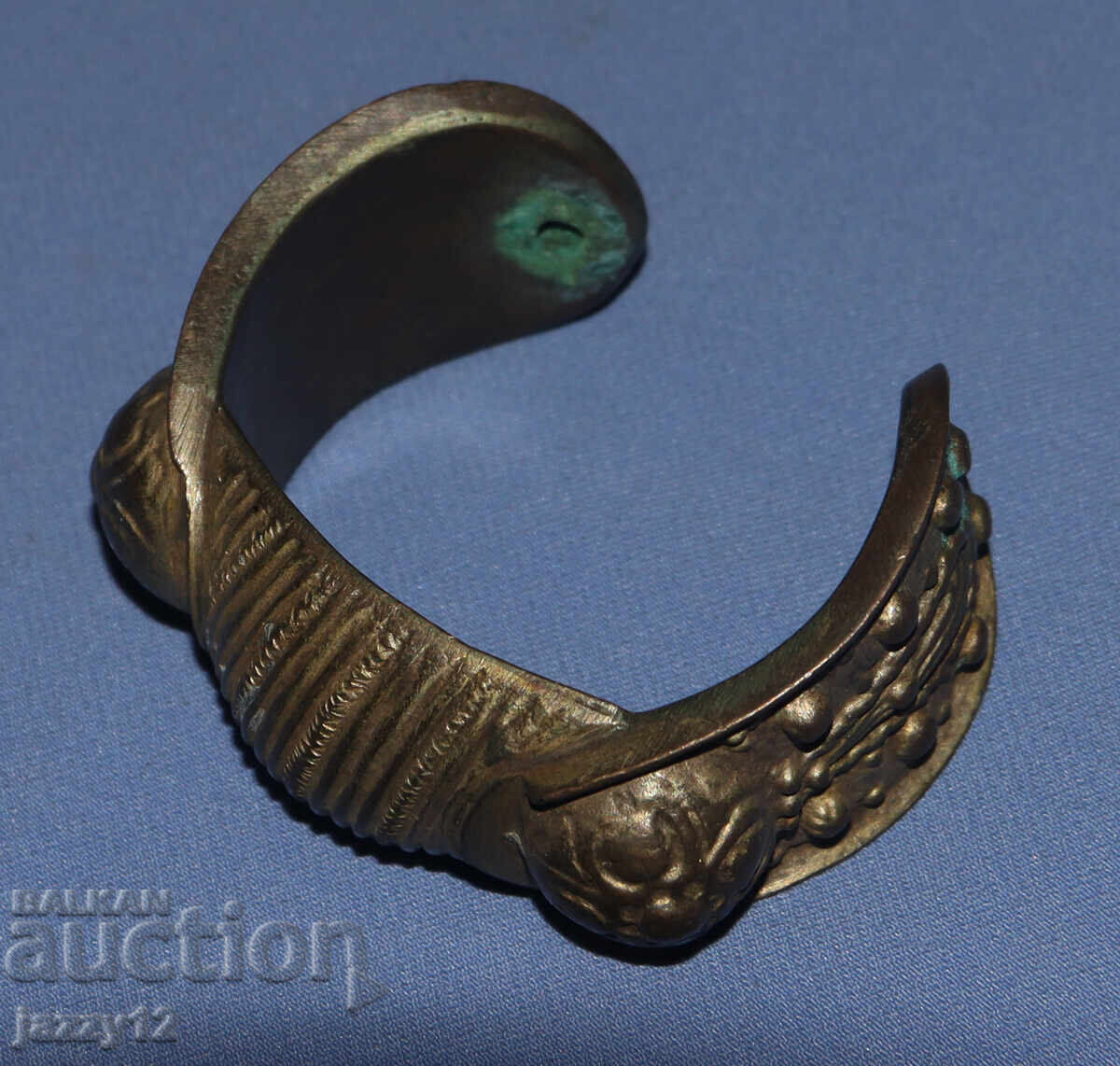 Παλιά μπρούτζινη βραχιόλι σφεντόνα - 5