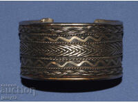 Brățară argintie modernă, lată, reglabilă