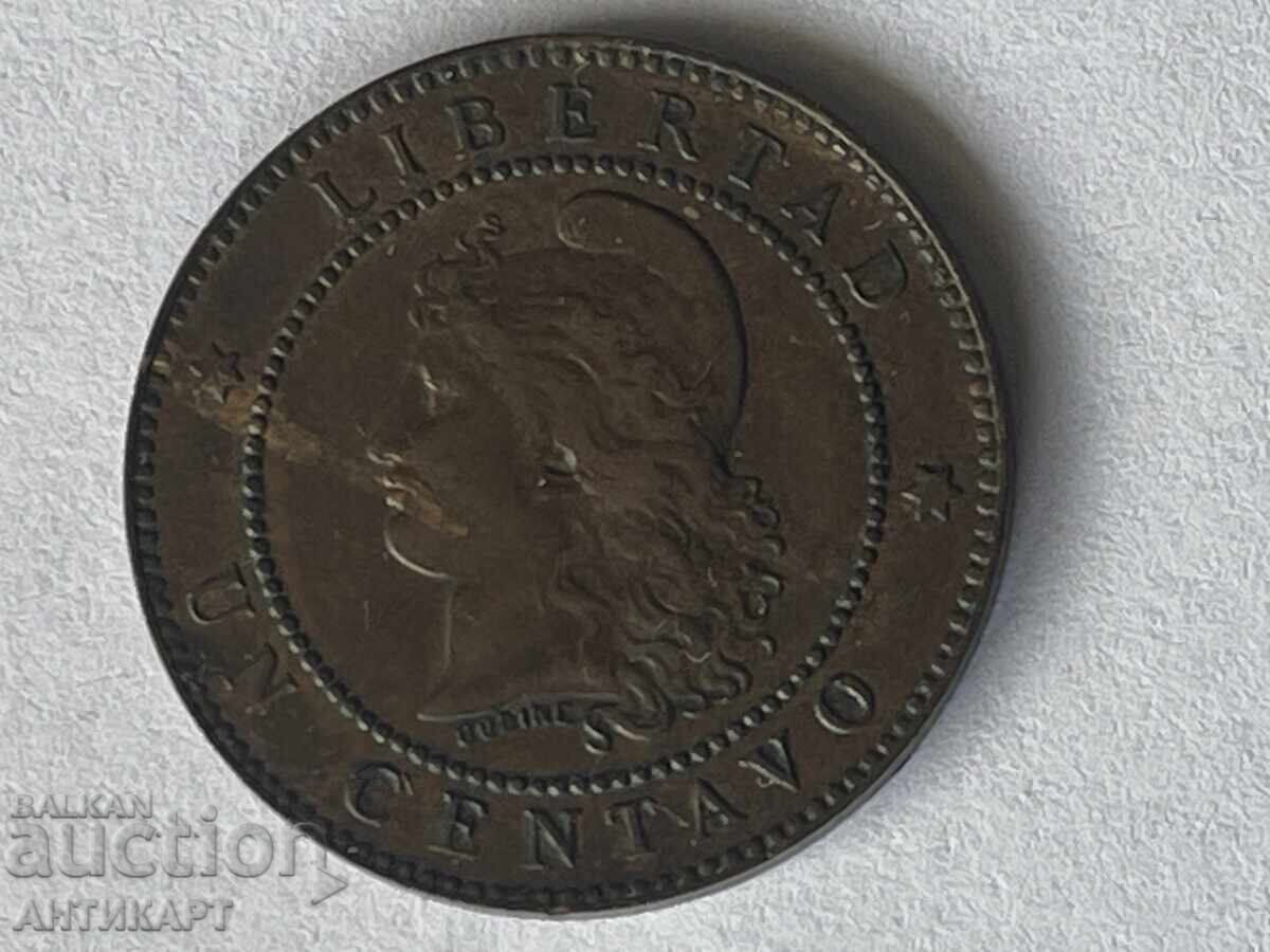 Argentina Rare Coin One Centavo 1883 Argentina Rare Coin One Centavo 1883
