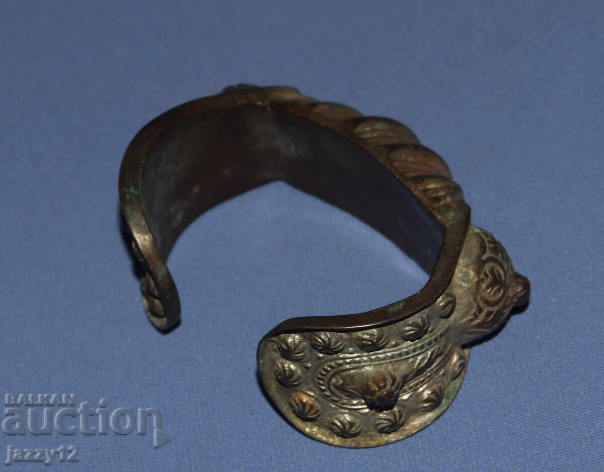 Παλιά μπρούτζινη βραχιόλι σφεντόνα - 5