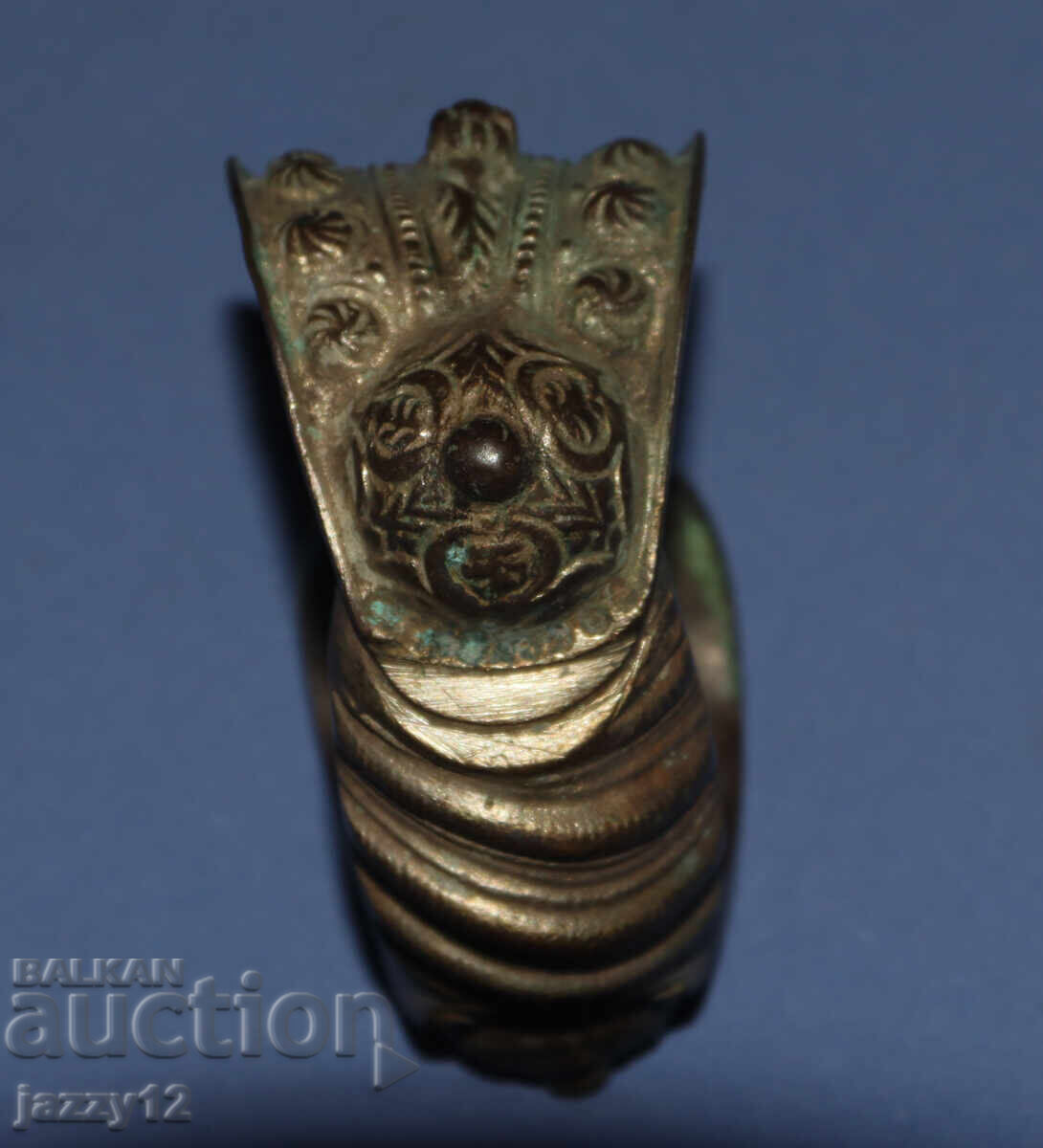 Παλιά μπρούτζινη βραχιόλι σφεντόνα - 7