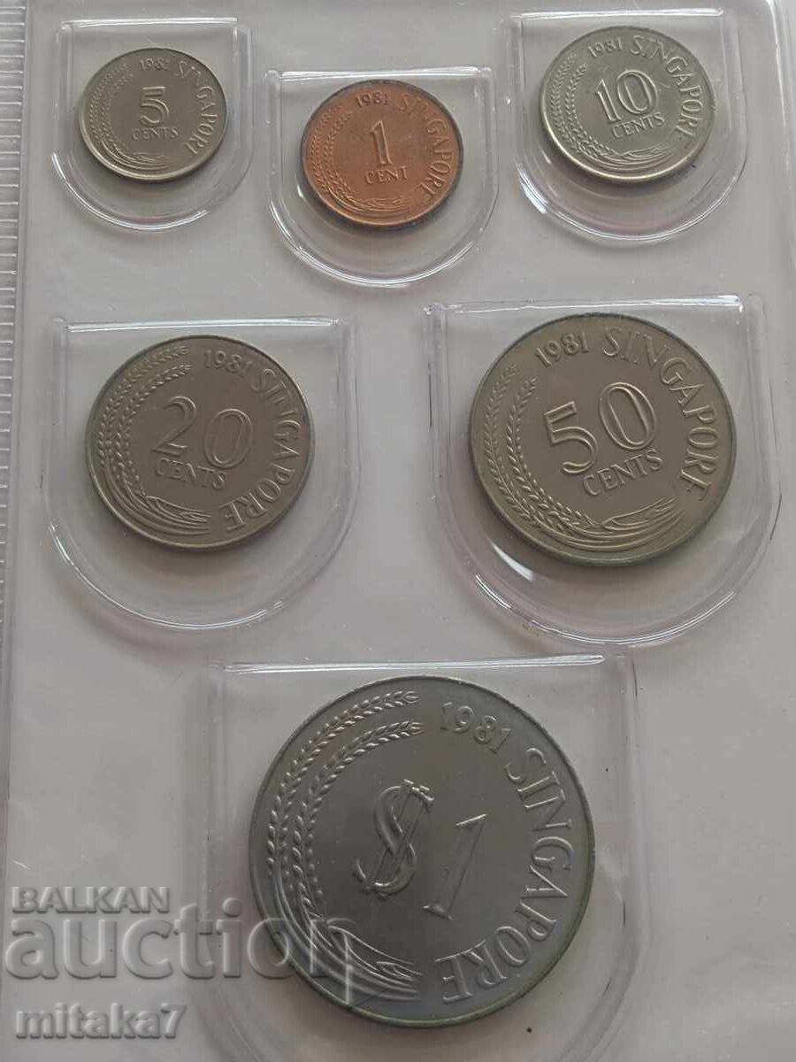 Set of coins 1981, Singapore with price 24.00 BGN | € 12.27 Set of coins 1981, Singapore with price 24.00 BGN | € 12.27