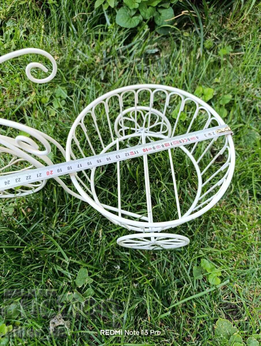 Μεταλλική βάση για γλάστρα σε σχήμα τροχού - 6