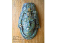 Plachetă de perete din malahit zdrobit "El Arte Azteca" - Mexic