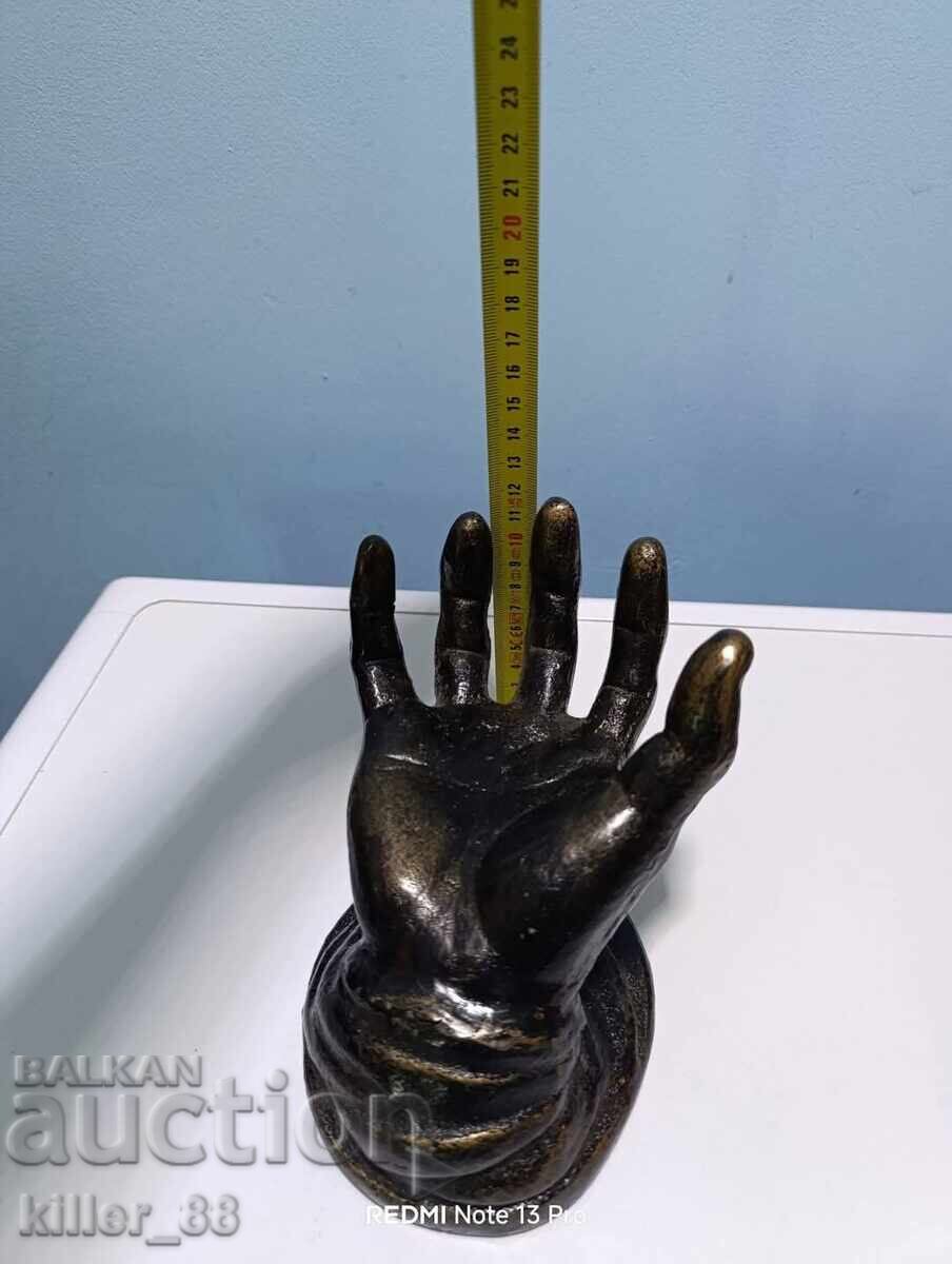 Delivery of Vintage solid cast iron hand