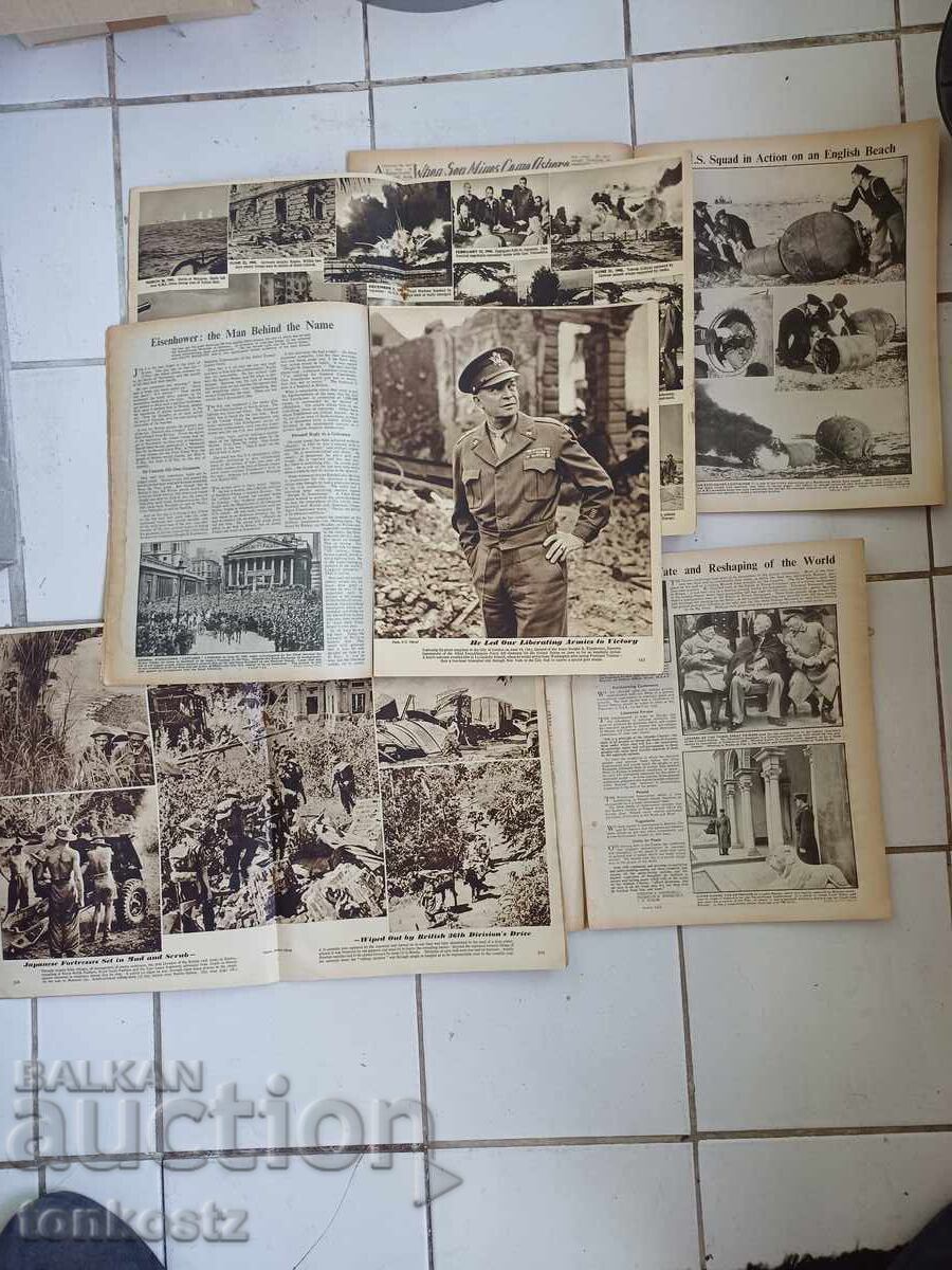 5 pcs. The War Illustrated 1945 with price 18.00 BGN | € 9.20