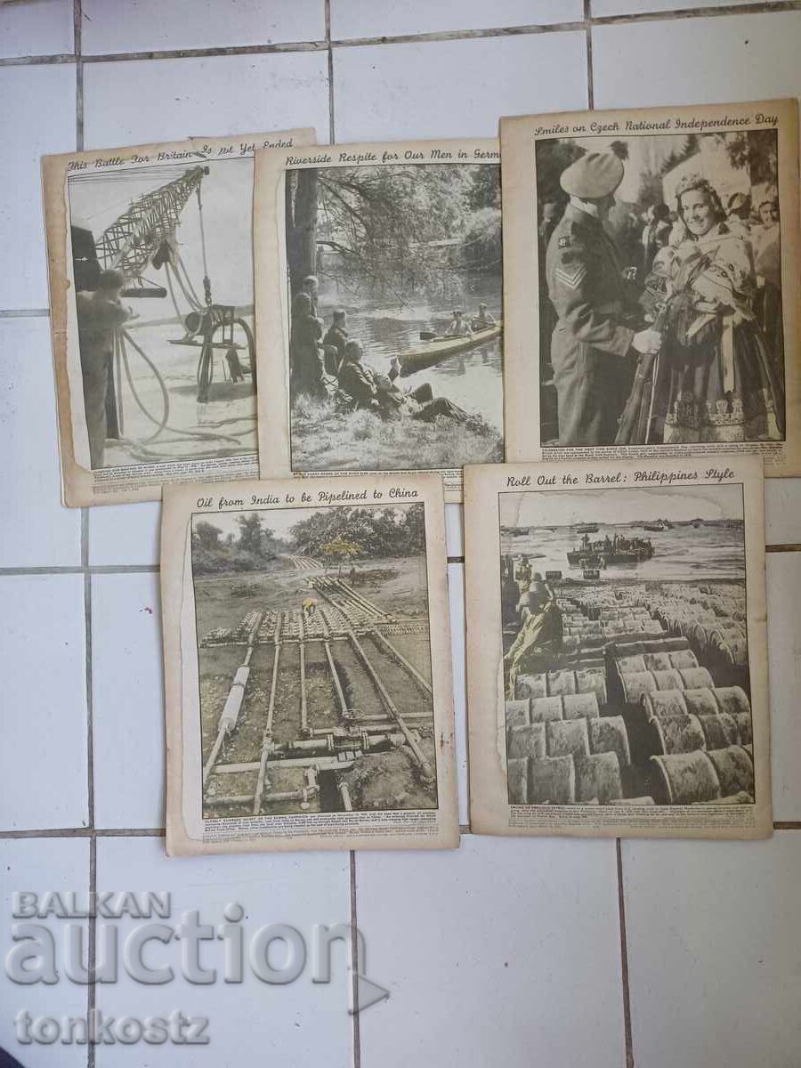 Auction  5 pcs. The War Illustrated 1945