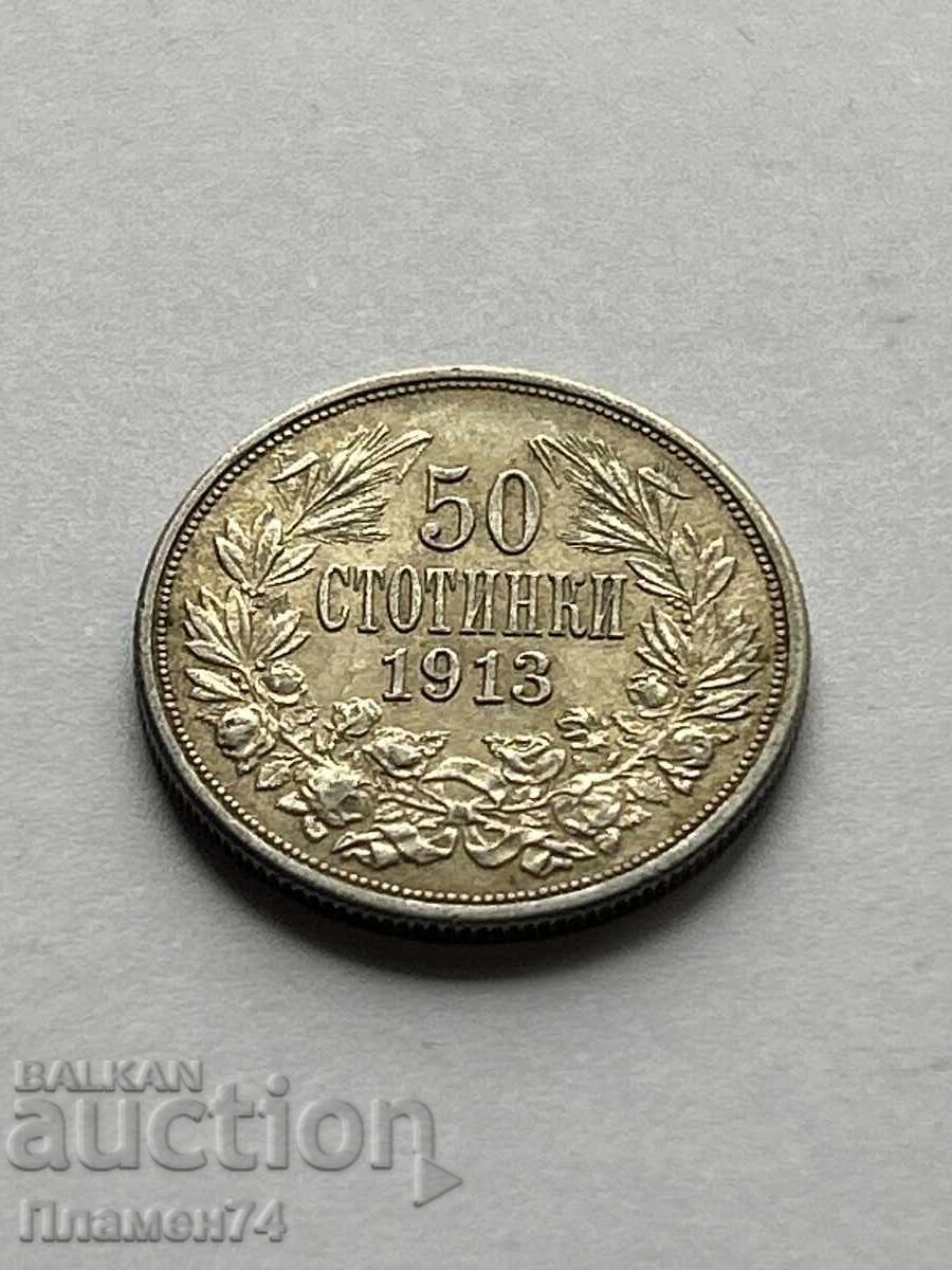 50 stotinki 1913g Bŭlgariya