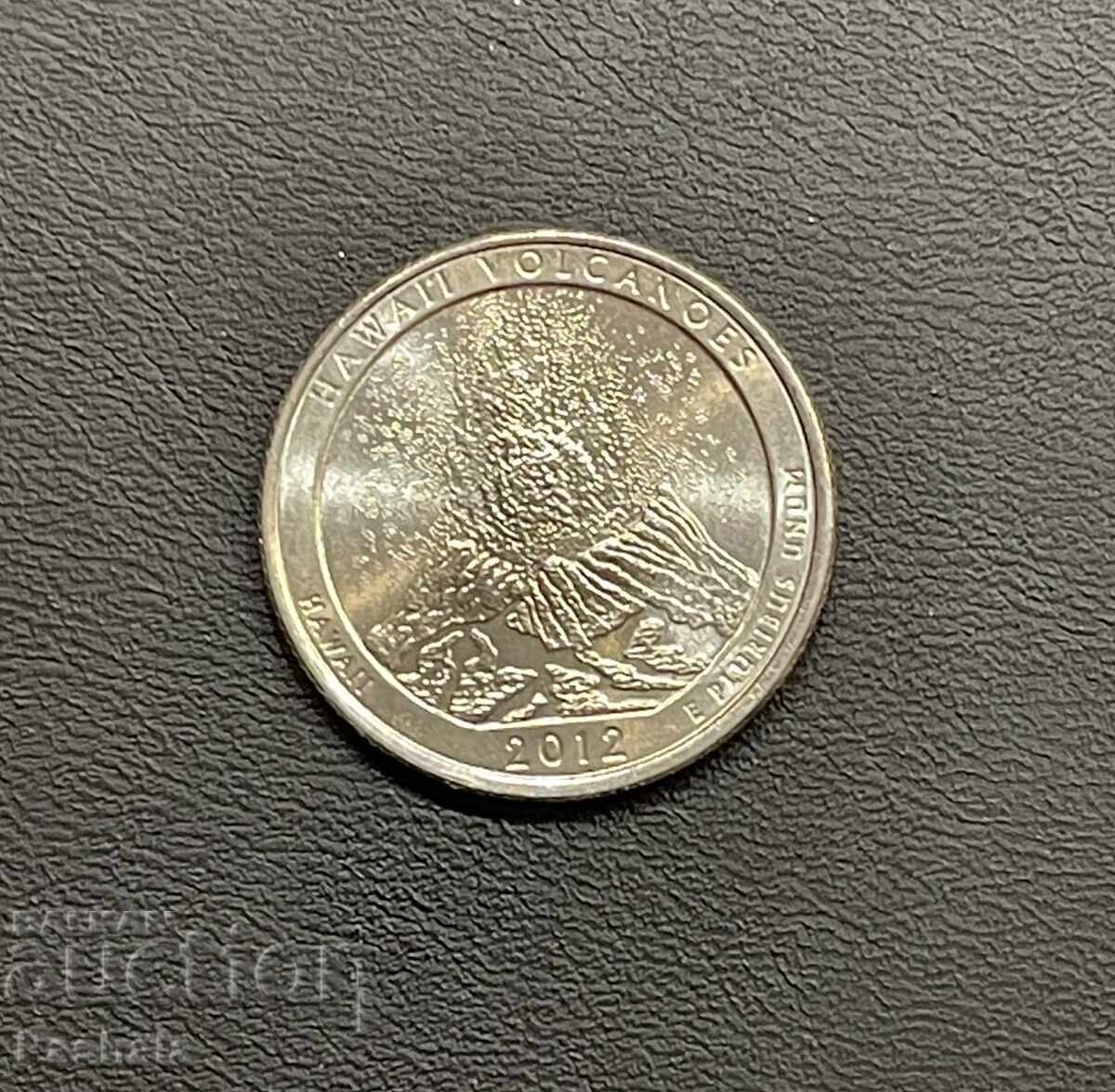 USA 25 Cent 2012 HAWAII VOLCANOES