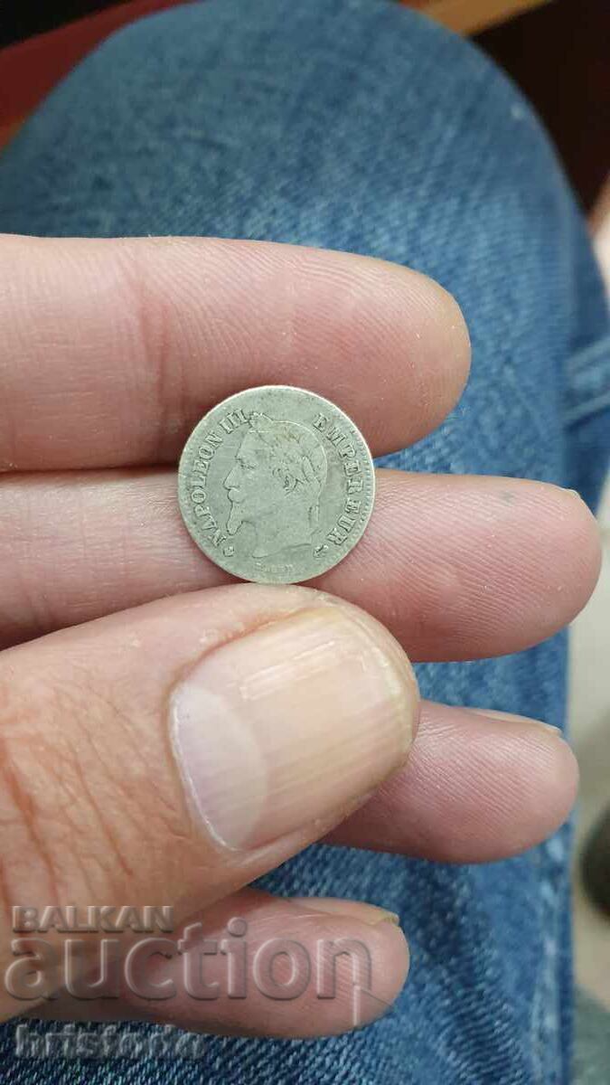 20 λεπτά Γαλλία 1866 ε με τιμή 15.00 BGN | € 7.67 20 λεπτά Γαλλία 1866 ε με τιμή 15.00 BGN | € 7.67