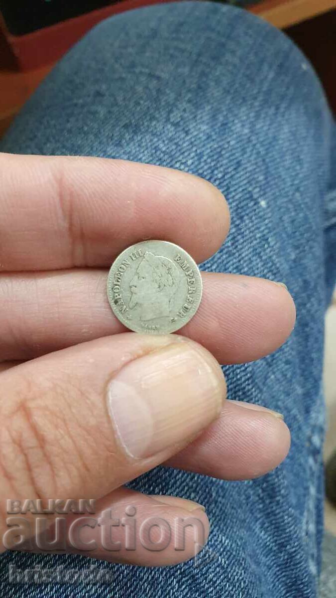 20 centimes France 1866 with price 15.00 BGN | € 7.67