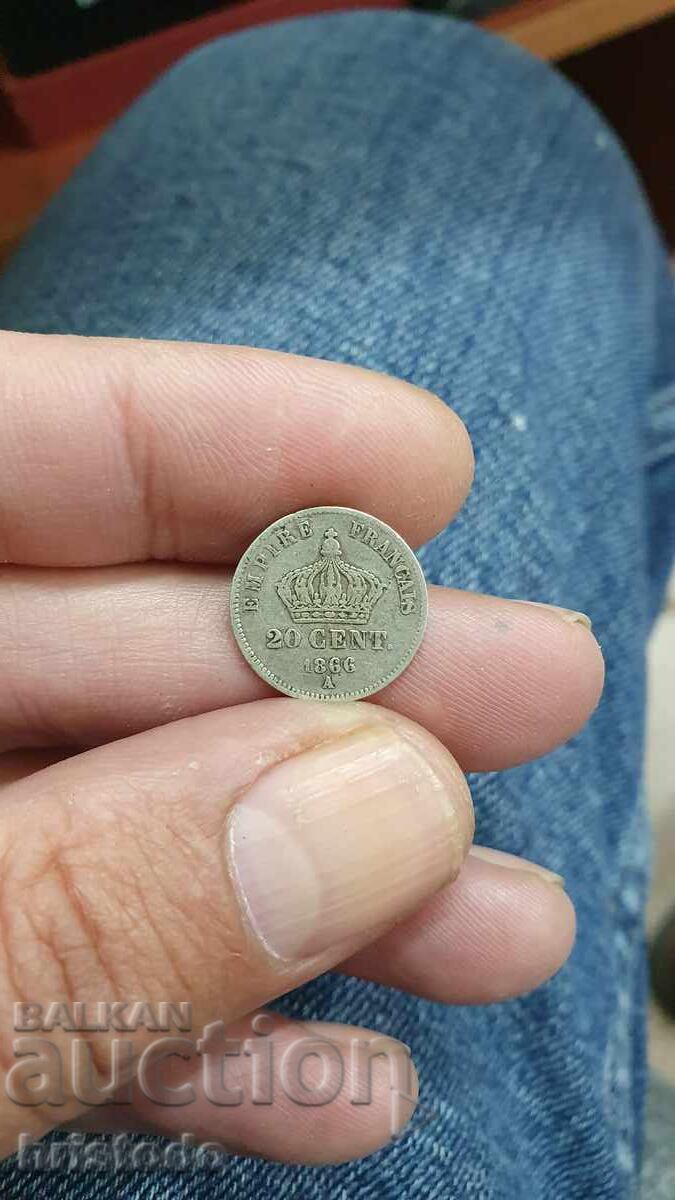 20 centimes France 1866