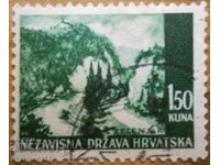 Croatia "Mountain Landscape - Zeleniak" - 1941