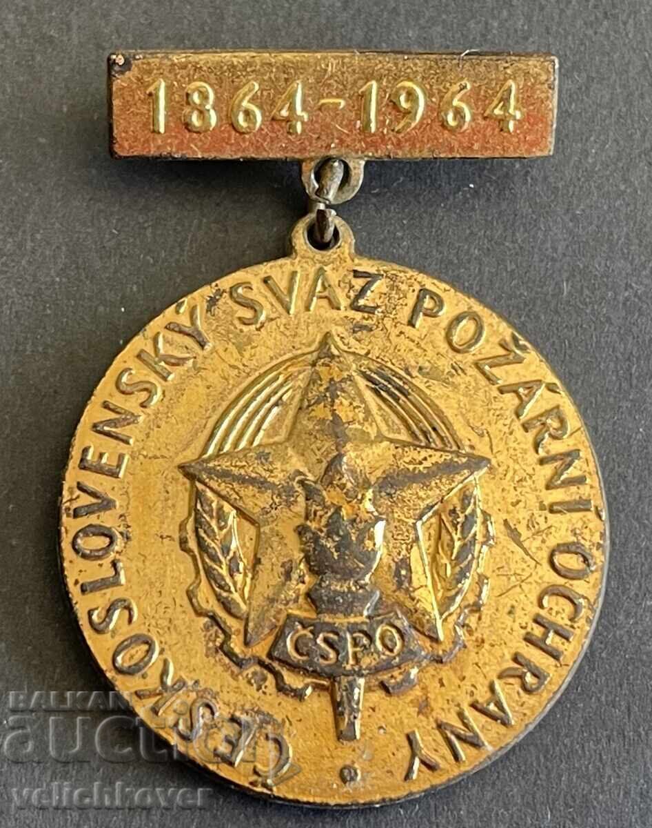 41756 Czechoslovakia Medal Czechoslovak Firefighters Union