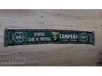 Official embroidered Sporting Lisbon football scarf
