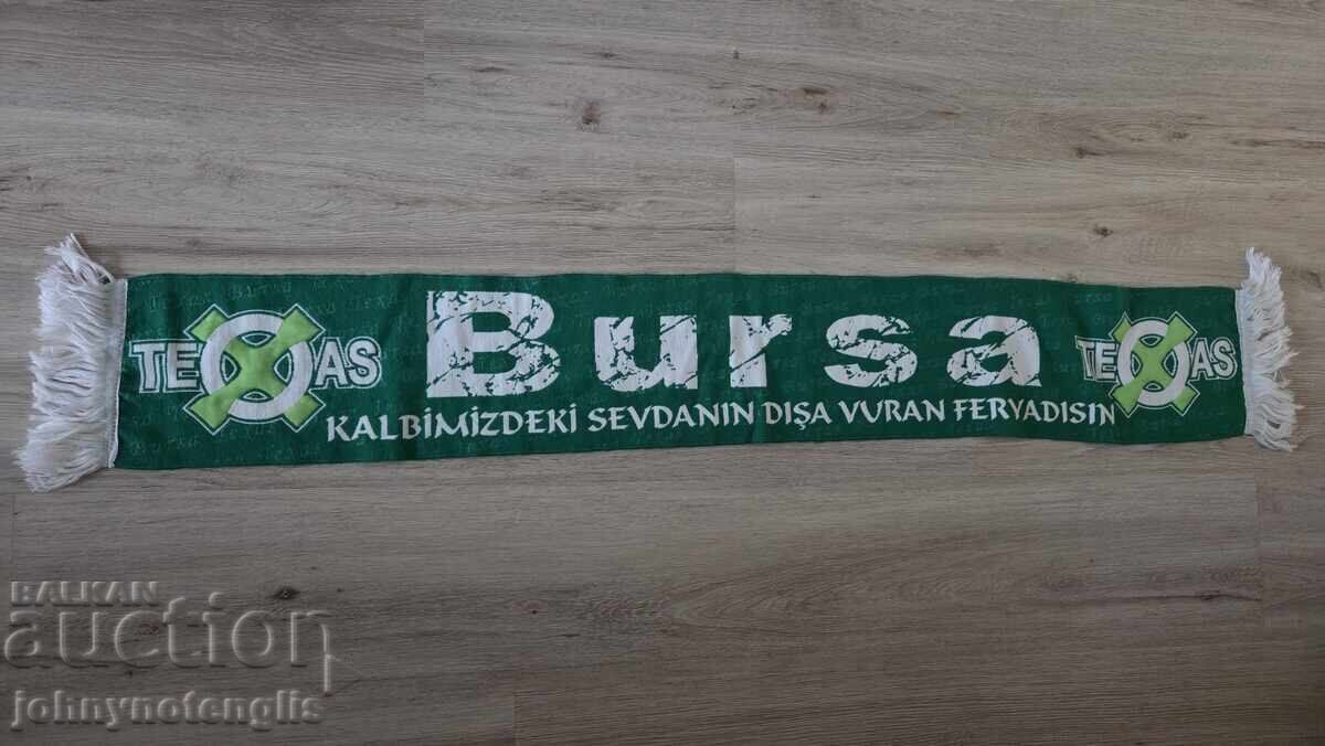 Official Embroidered Bursaspor Football Scarf - Ultras