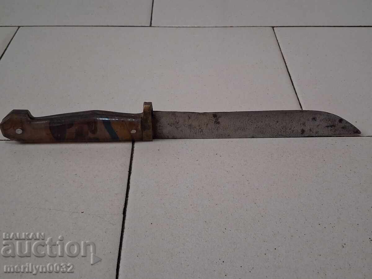 Παλιό μαχαίρι με εγχάρακτα Ν.Λ.Δ. λεπίδα - 5