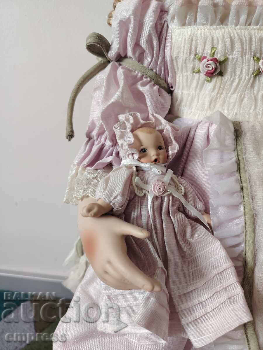 Large porcelain doll - 5