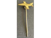 41771 Chekhoslovakiya semn avion militar de vânătoare L-39ZA Alb