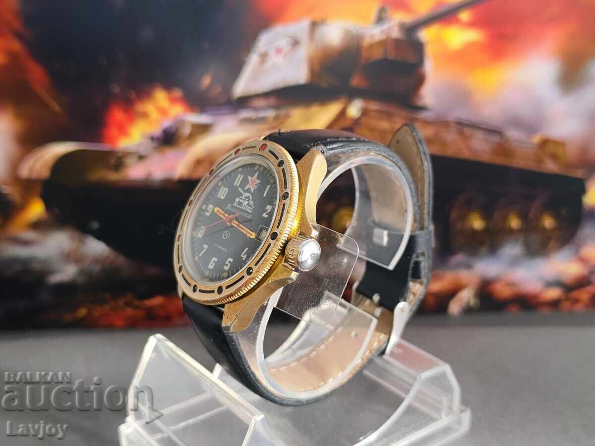 Auction  Vostok ☭ Komandirskie ☭ Tank Black Dial