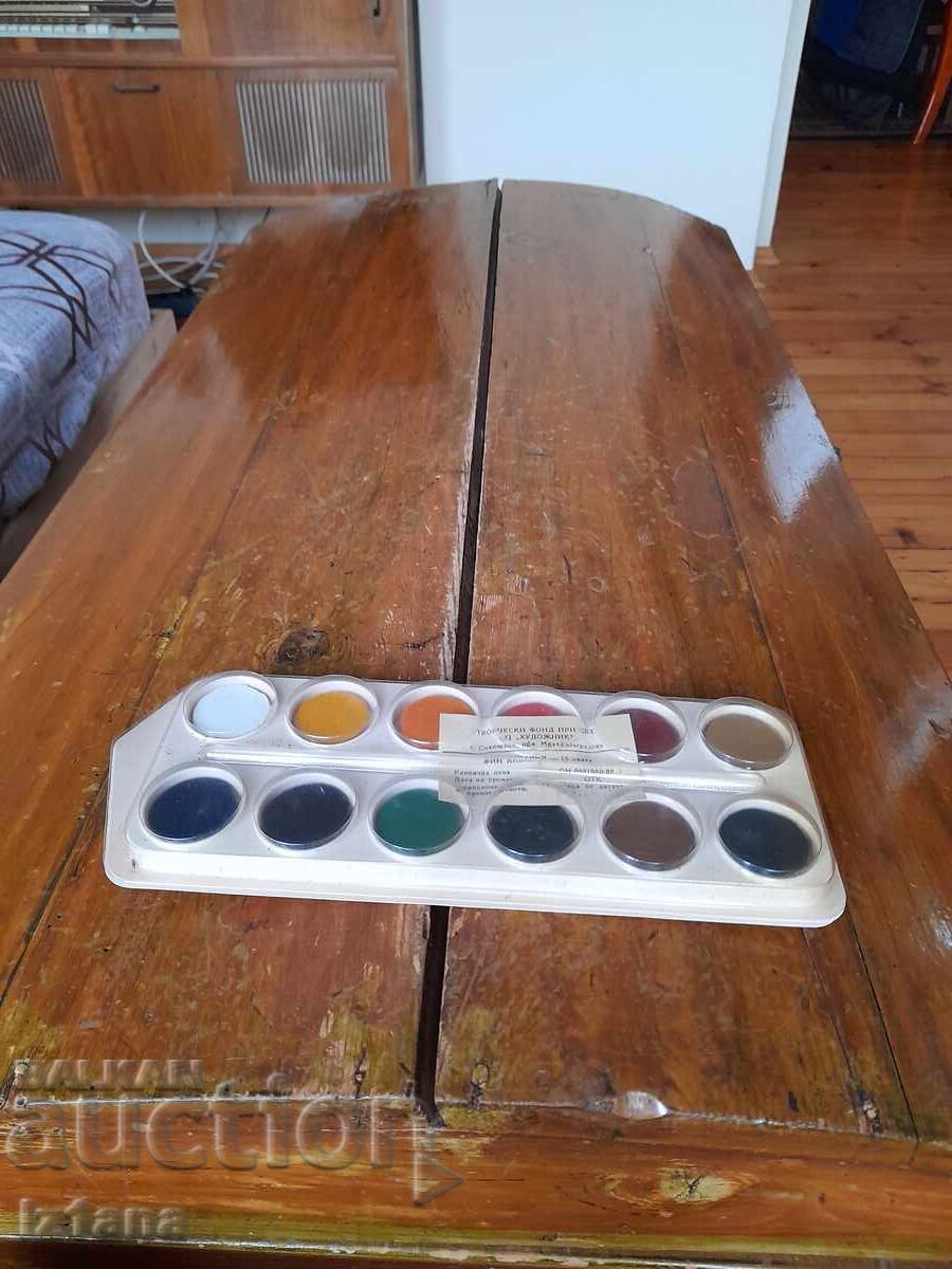 Old watercolors, paints