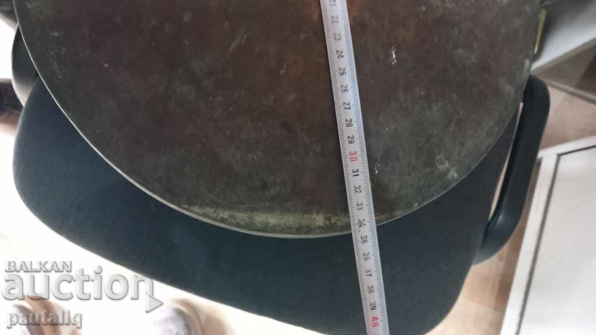 СТАР МЕДЕН КОТЕЛ С БРОНЗОВА ДРЪЖКА - 6