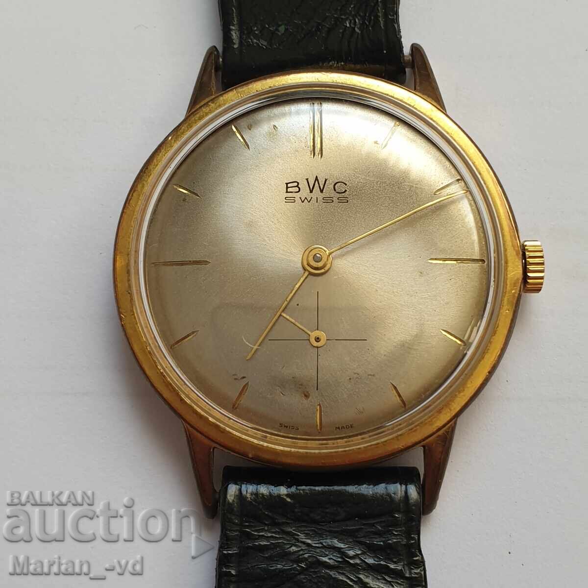 Auction  Men's Swiss Mechanical Gold-Plated BWC Watch