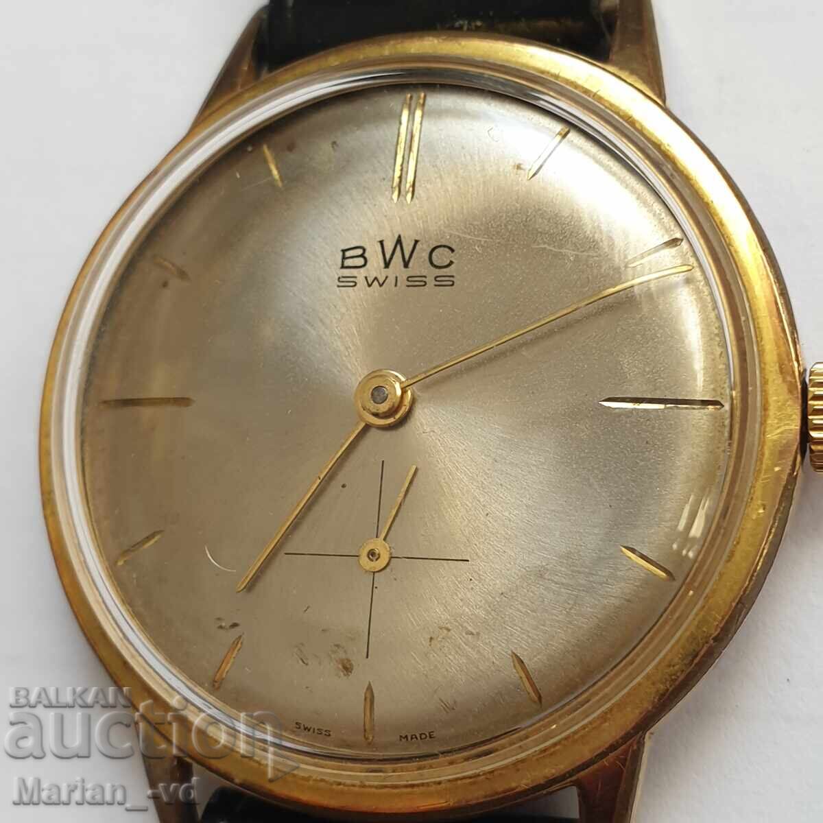 Men's Swiss Mechanical Gold-Plated BWC Watch - 5