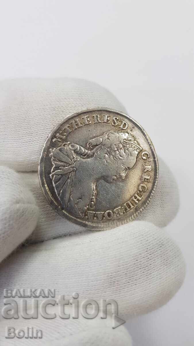 Licitație Monedă rară de argint 15 creițari Austro-Ungaria M.Tereza Licitație Monedă rară de argint 15 creițari Austro-Ungaria M.Tereza