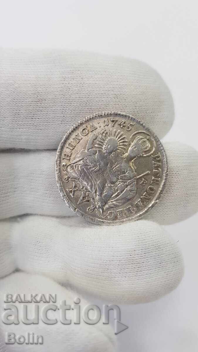 Monedă rară de argint 15 creițari Austro-Ungaria M.Tereza - 7 Monedă rară de argint 15 creițari Austro-Ungaria M.Tereza - 7