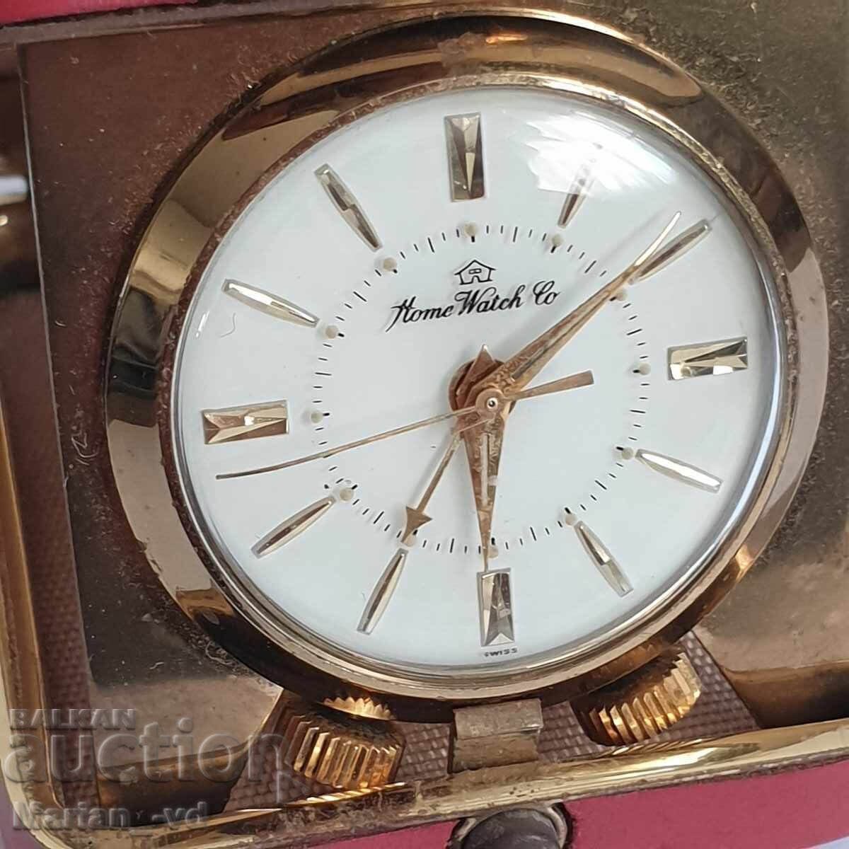 Vintage Home Clock Co. Mini Alarm Clock in Leather Case with price 200.00 BGN | € 102.26 Vintage Home Clock Co. Mini Alarm Clock in Leather Case with price 200.00 BGN | € 102.26