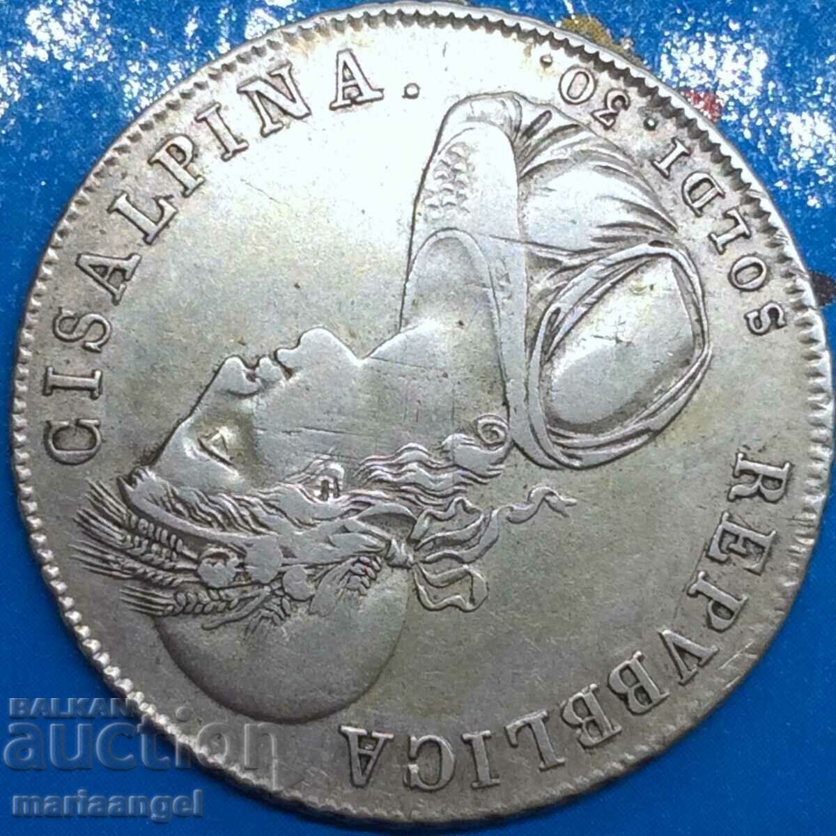 Napoleon 30 Soldi 1800 - 1801 Cisalpine Italy Foundation - 5