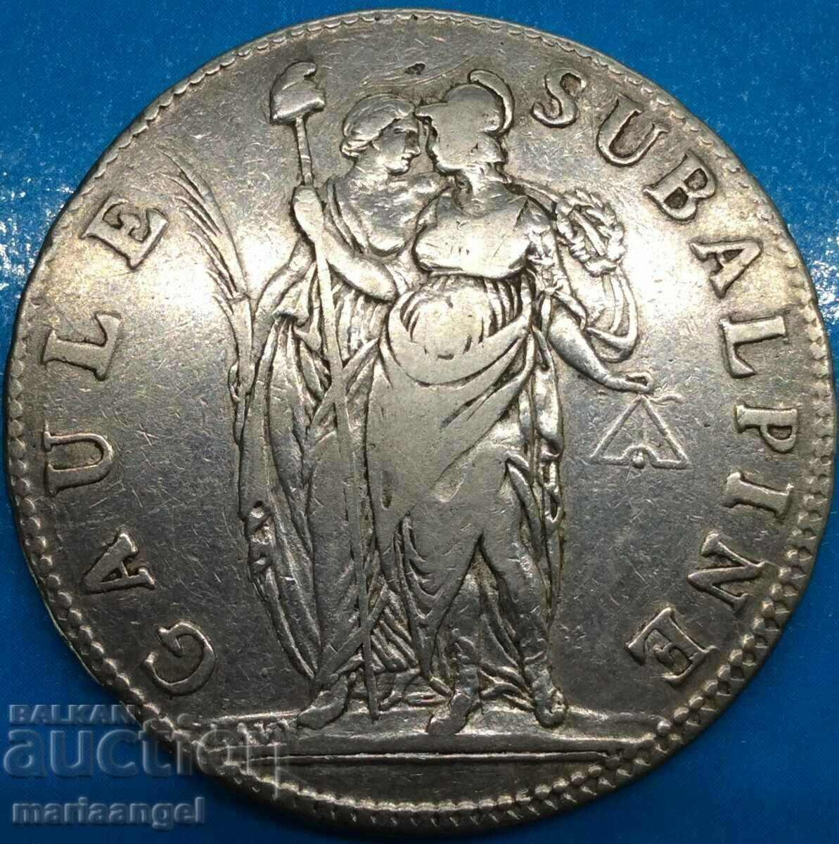 Napoleon 5 Franc LaN 10 (1802) Subalpina 24.78g silver - 6 Napoleon 5 Franc LaN 10 (1802) Subalpina 24.78g silver - 6