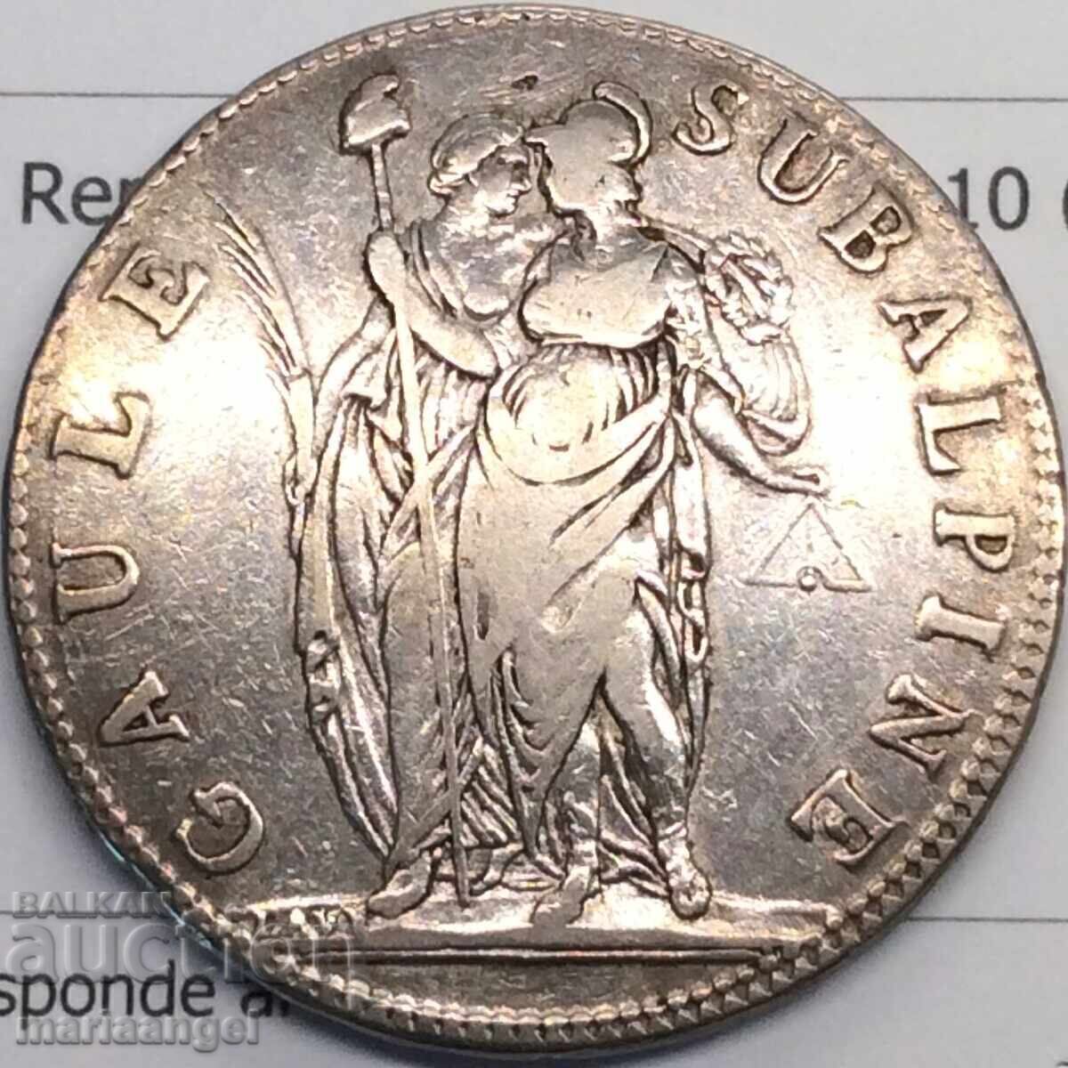 Napoleon 5 Franc LaN 10 (1802) Subalpina 24.78g silver Napoleon 5 Franc LaN 10 (1802) Subalpina 24.78g silver