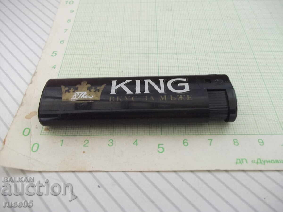 Auction  Lighter "KING" gas piezo-crystal with soft flame