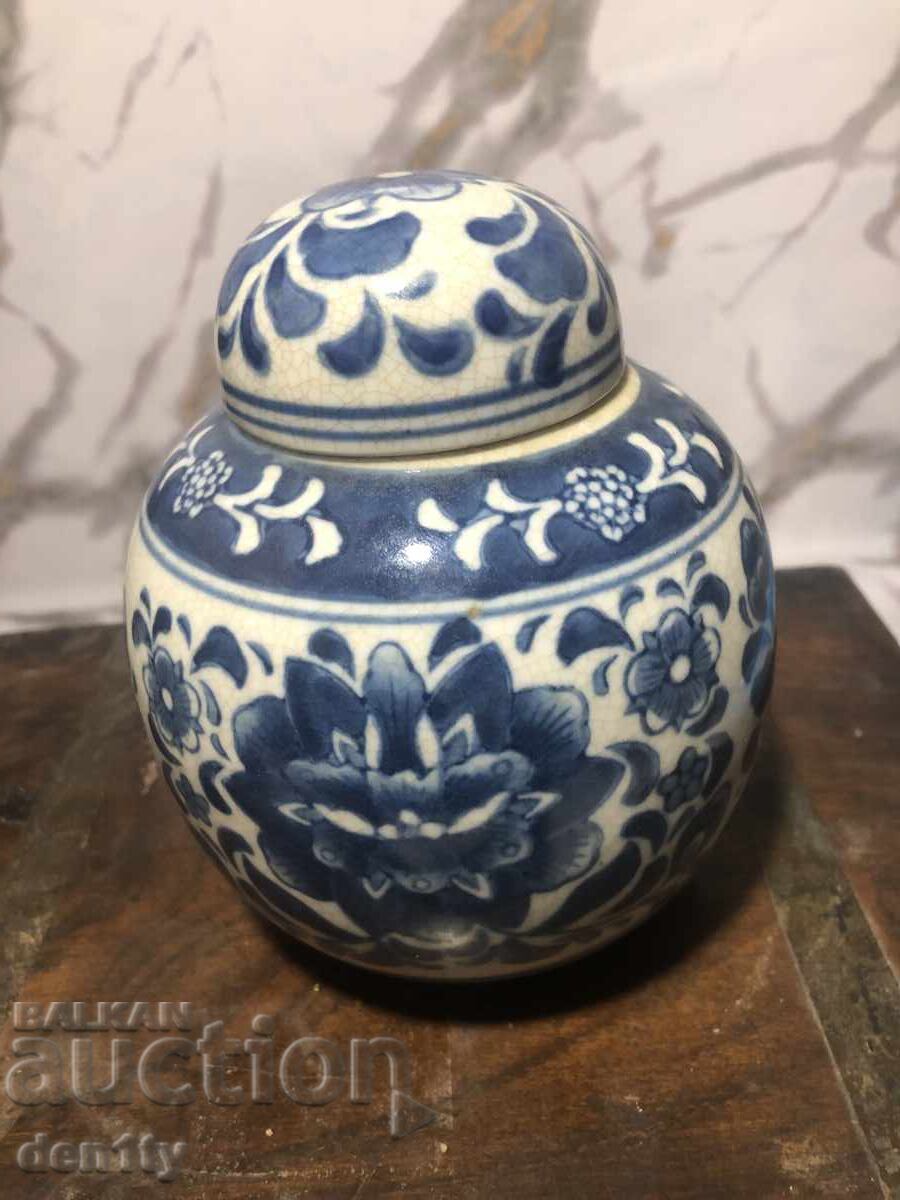 Chinese ceramic jar, blue and white - 5