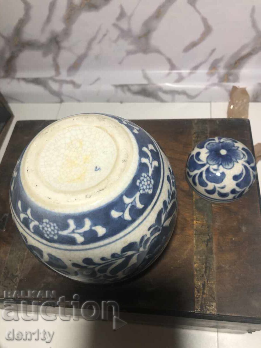Chinese ceramic jar, blue and white - 6