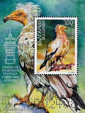 Bulgaria 2024 - Egyptian vulture - 2 MNH blocks with price 25.00 BGN | € 12.78 Bulgaria 2024 - Egyptian vulture - 2 MNH blocks with price 25.00 BGN | € 12.78
