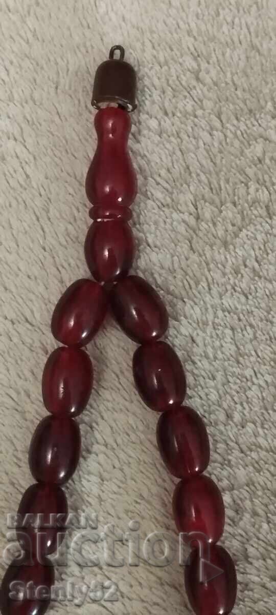 Amber prayer beads, red amber with price 170.00 BGN | € 86.92 Amber prayer beads, red amber with price 170.00 BGN | € 86.92